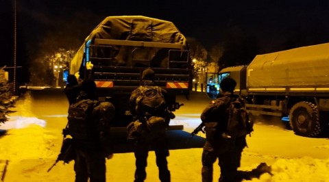 Powitają NOWY ROK na służbie. Żołnierze 6MBOT wyjechali na granicę z Białorusią
