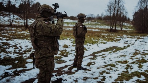 Żołnierze 6MBOT po raz kolejny powitali Nowy Rok na granicy 