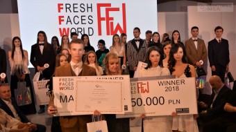 MARYSIA KŁODA i MATEUSZ BRODZIAK lauretami konkursu FRESH FACES WORLD 2018.
