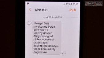 Alert RCB. Ostrzeżenia pogodowe - użytkownicy smartfonów otrzymały ostrzeżenia.