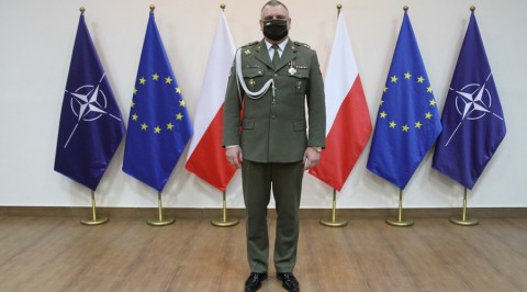Radomianin ppłk ŁUKASZ BARANOWSKI  z-cą dowódcy 6 Mazowieckiej Brygady Obrony Terytorialnej.